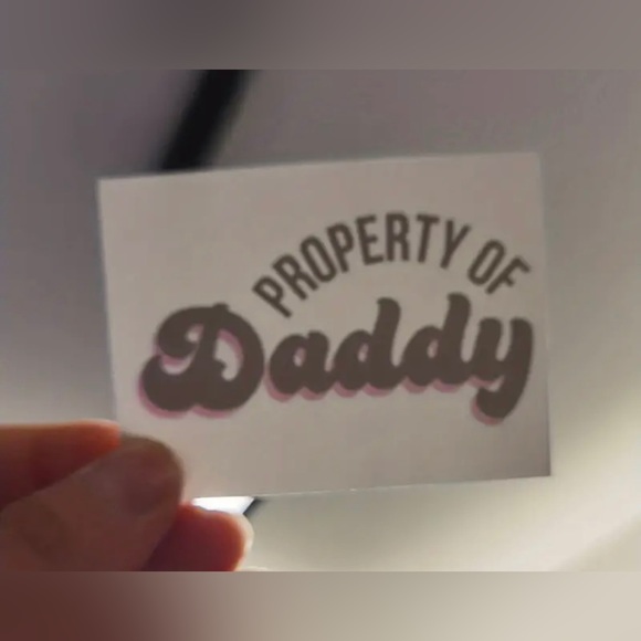 Temporary Tattoo Property of Daddy BDSM DDLG - Picture 1 of 5